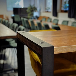 Designer tables metal frame created by UKOVMI for the Ranch Krážova Lehota Designer tables metal frame created by UKOVMI for the Ranch Krážova Lehota