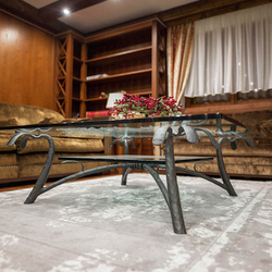 Artistic wrought iron table 