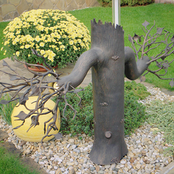 Ručne kované záhradné svietidlo Strom - svietidlo do exteriéru