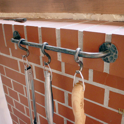 A wrought iron hanger - wrought iron accessories in the kitchen