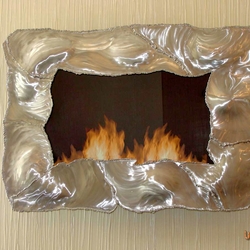 Steel bio fireplace