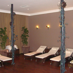 Wrought iron accessories collection in Grant Hotel Prague wellness centre
