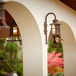 Wrought iron lighting for luxurious parking garages