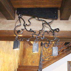 Stropné svietidlo - Interiérový luster vyrobený na mieru do kuchynských priestorov - originálne svietidlo