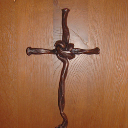 Kovaný kríž na stenu - náboženské predmety