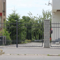 A simple wrought iron gate - A modern gate