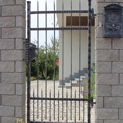 A simple wrought iron gate - A modern style