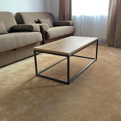 Metal coffee table in modern design – square design