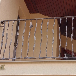 The wrought iron balcony railing - CRAZY