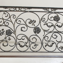 Forged decorative railing for a gallery – interior railing