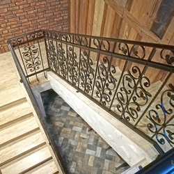 Staircase railings crafted in the Artistic Smithery UKOVMI - forged railings 